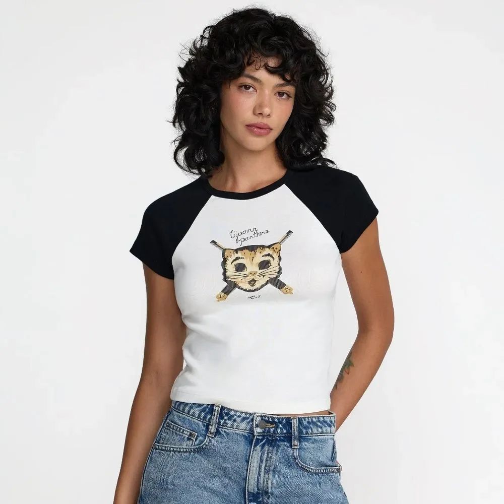 RVCA Tijuana Panthers Raglan Tee - Picture 2 of 5